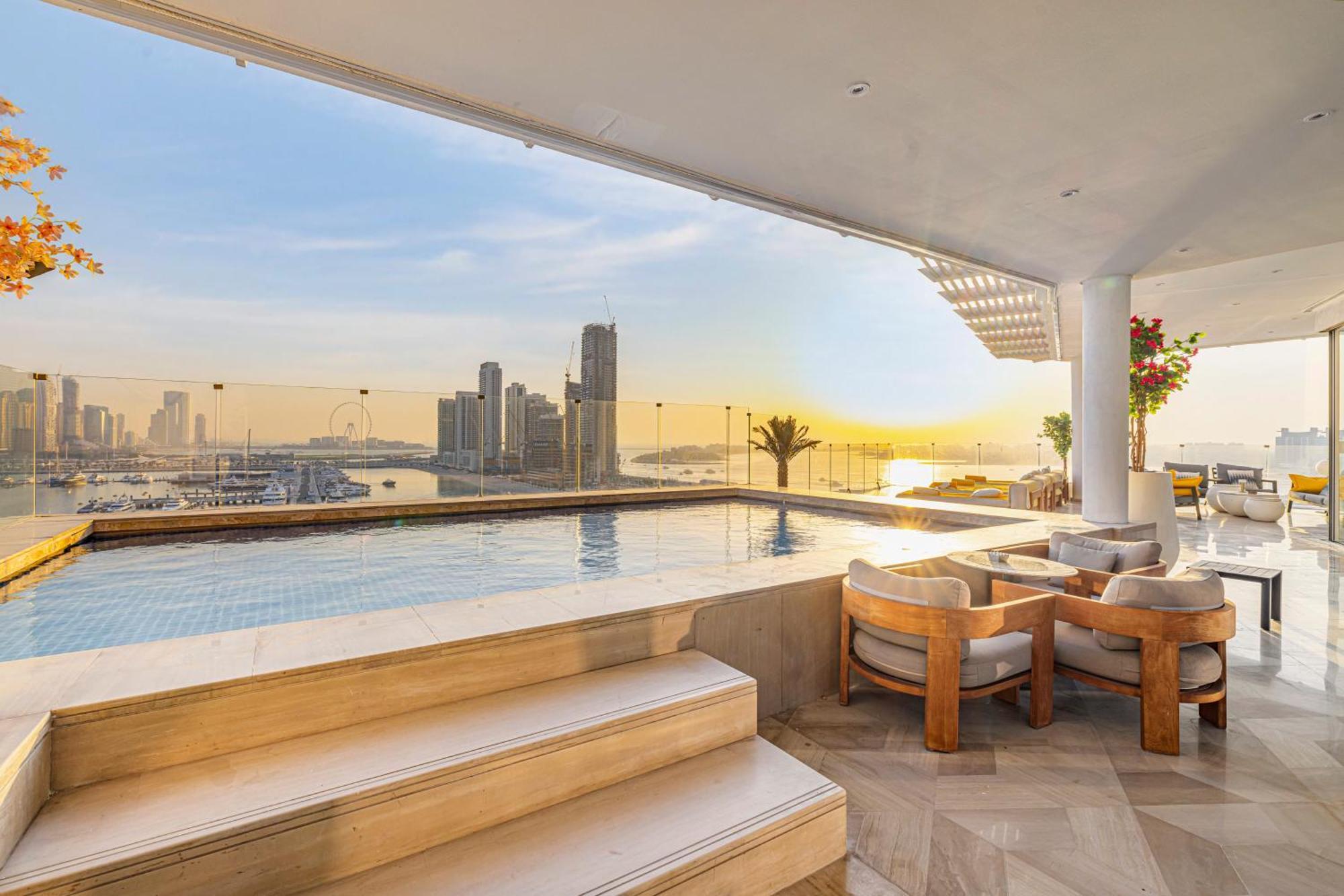 Five Palm Jumeirah 2Br Luxury Penthouse , Full Marina See View With Private Pool Dubai Eksteriør bilde