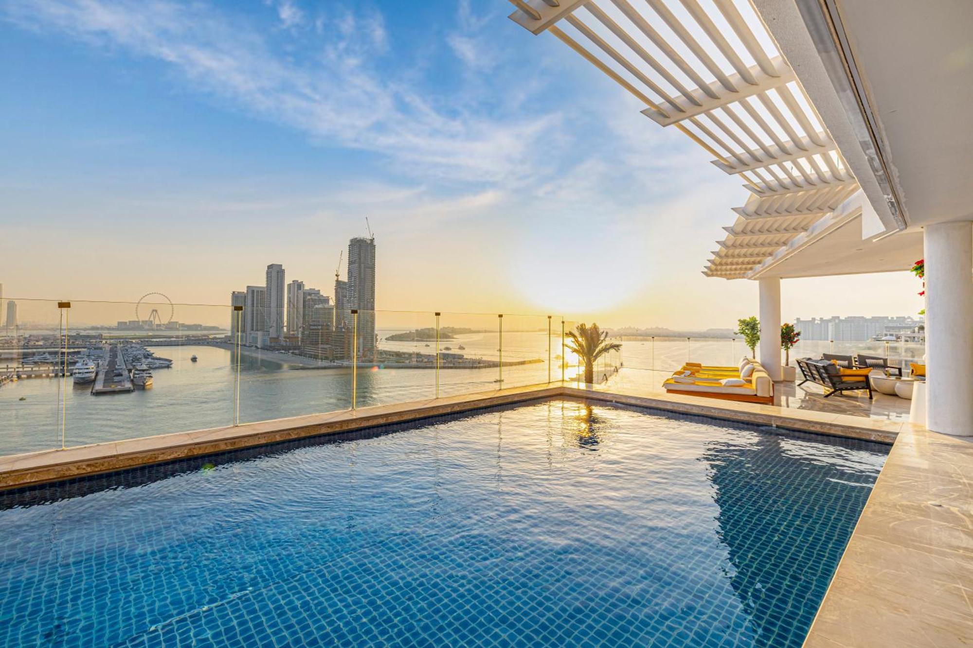 Five Palm Jumeirah 2Br Luxury Penthouse , Full Marina See View With Private Pool Dubai Eksteriør bilde