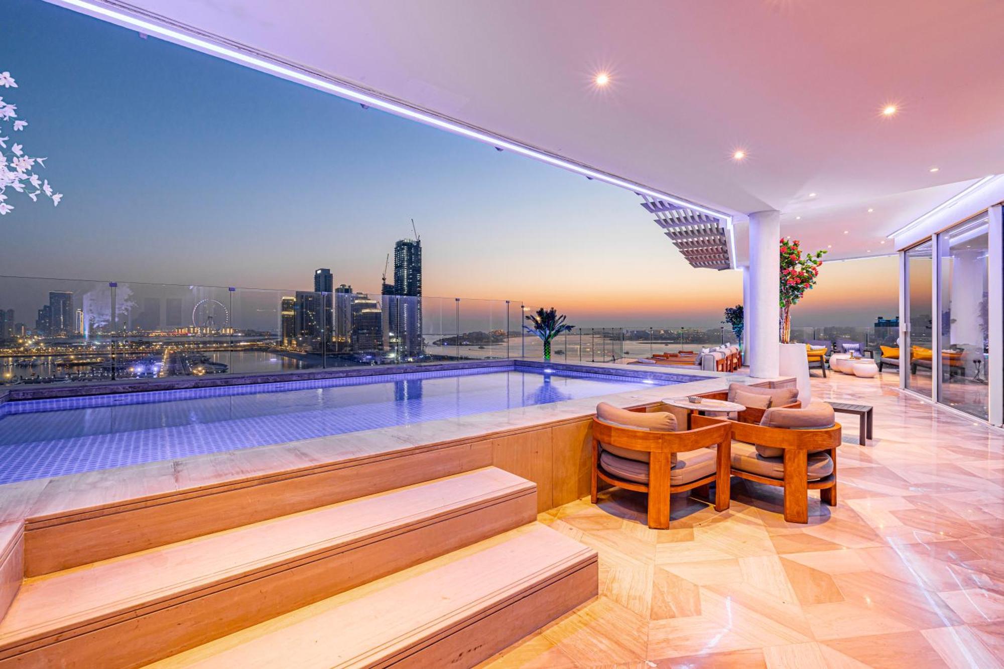 Five Palm Jumeirah 2Br Luxury Penthouse , Full Marina See View With Private Pool Dubai Eksteriør bilde